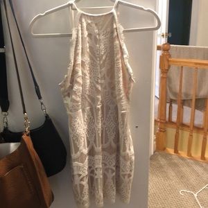 white lace dress
